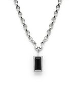 Pendente Framed Agata Negra | Framed Black Agate Pendant