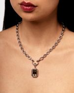 Pendente Framed Quartzo Fumê | Framed Smoky Quartz Pendant