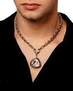 Pendente Framed Triangular Quartzo  G | Framed Triangular Quartz Pendant - Large