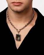 Pendente Framed Prasiolita | Framed Prasiolite Pendant