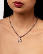 Pendente Framed Triangular Quartzo  P | Framed Triangular Quartz Pendant - Small