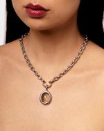 Pendente Framed Rutilado Oval | Framed Rutilated Quartz Pendant