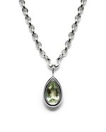 Pendente Framed Gota Prasiolita | Framed Prasiolite Drop Pendant