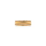 Anel Vereda Cravejado - Diamante Natural | Vereda Pavé Ring - Natural Diamond 
