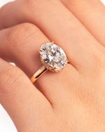 Oval Statement - Diamante LabGrown 4ct | Oval Statement - 4ct LabGrown Diamond