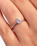Pear Slim - Diamante LabGrown 0.3ct | Pear Slim - 0.3ct LabGrown Diamond