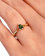 Pear Blaze - Turmalina Verde 0.3ct | Pear Blaze - 0.3ct Green Turmaline 