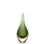 Gota Mini Média Bicolor Verde com Âmbar