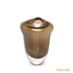 Vaso Oceano Mini 2 Fumê com Ouro
