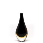 Gota Mini Média Bicolor Preta com Âmbar