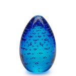 Peso Tela Grande Oval Água-marinha