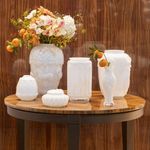 Vaso Cavalo Branco Leitoso