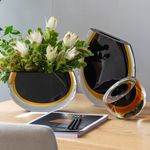 Vaso 96 MS Bicolor Preto com Âmbar