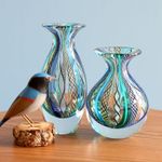 Vaso Mini Médio Hippie Azul e Verde