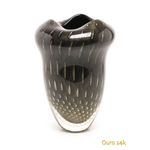 Vaso Oceano 2 Tela Preto com Ouro