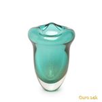 Vaso Oceano Mini 2 Verde com Ouro