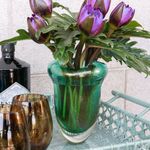 Vaso Oceano Mini 2 Verde com Ouro
