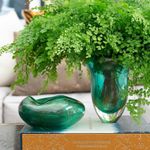 Vaso Oceano Mini 2 Verde com Ouro