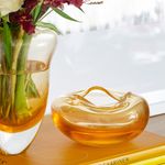 Vaso Oceano Mini 3 Âmbar com Ouro