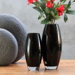 Vaso Oliva G Leitoso Preto
