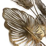 Esculturas de Parede Folhas Douradas