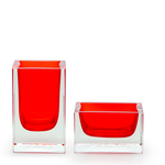 Conjunto com Porta Lápis e Porta Clips Vermelho