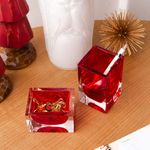 Conjunto com Porta Lápis e Porta Clips Vermelho