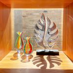 Escultura Metálica Folha
