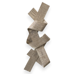 Escultura de Parede Eight Cinza Mesclada