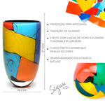 Vaso 444 MS Lascas Coloridas