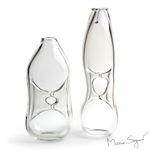 Par de Vasos Transparentes com Efeito Encontro
