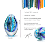 Gota Baixa Hippie Azul e Verde