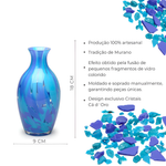 Vasinho 67 Multicor Azul e Água-marinha