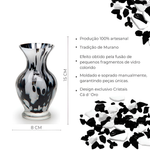 Vasinho 78 Multicor Preto e Branco