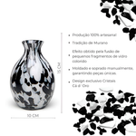 Vasinho 65 Multicor Preto e Branco