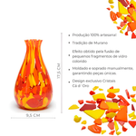 Vasinho 66 Multicor Amarelo, Laranja e Coral