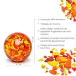 Peso Multicor Pequeno Bola Amarelo, Laranja e Coral