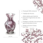 Vasinho 78 Multicor Branco e Roxo
