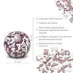 Peso Multicor Grande Bola Branco e Roxo