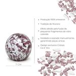 Peso Multicor Pequeno Bola Branco e Roxo
