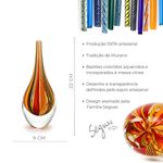 Gota Mini Média Hippie Vermelha, Laranja e Amarela