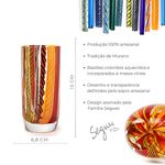 Copo Longo Hippie Vermelho, Laranja e Amarelo