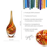 Gota Alta Hippie Torcido Vermelha, Laranja e Amarela