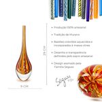 Gota Mini Alta Hippie Vermelha, Laranja e Amarela
