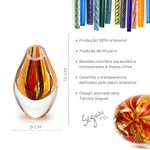 Gota Mini Baixa Hippie Vermelha, Laranja e Amarela