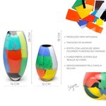Par de Vasos 24 MS e 50 MS Reto Lascas Coloridas