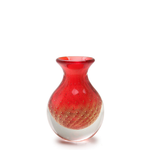 Vaso Mini Médio Tela Vermelho com Ouro
