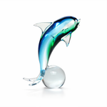Golfinho Azul e Verde Murano