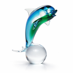 Golfinho Azul e Verde Murano