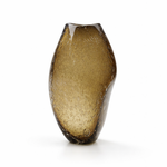 Vaso Alto Roca com bolhas Fumê
